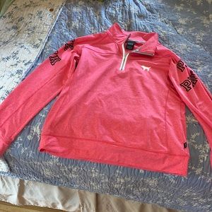 Pink quarter zip fleece